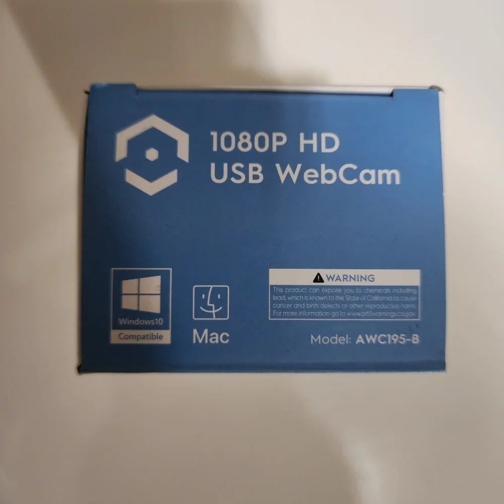 Amcrest 1080P HD Webcam with privacy cover - Black NWT